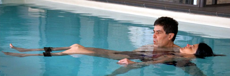 Séance de relaxation aquatique type watsu