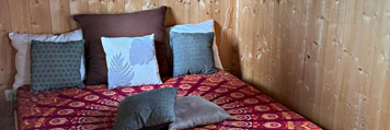 Couchage dans la roulotte